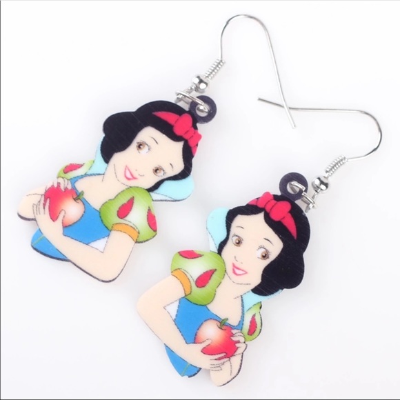 Jewelry Snow White Acrylic Earrings Poshmark